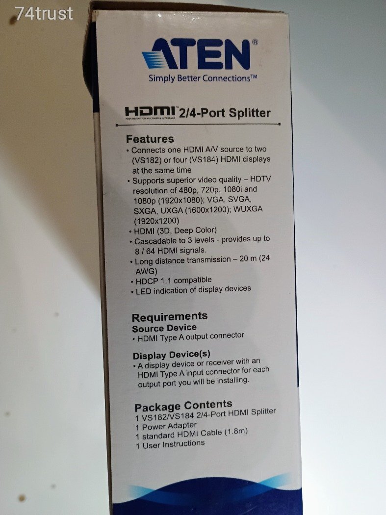 ATEN VANCRYST VS182 HDMI SPLITTER - (ÚJ) (meghosszabbítva: 3529485491 ...