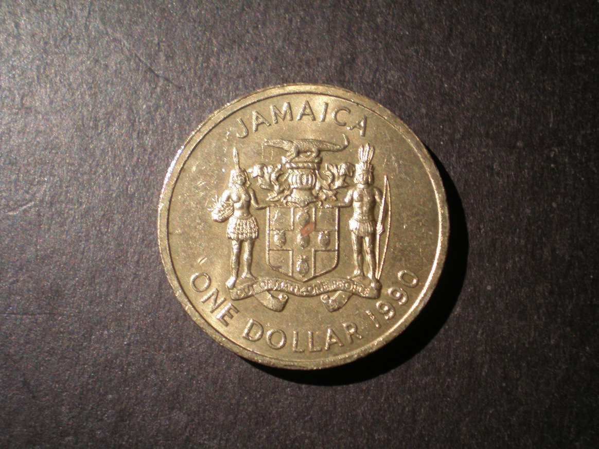 Jamaica 1 Dollar 1990 UNC