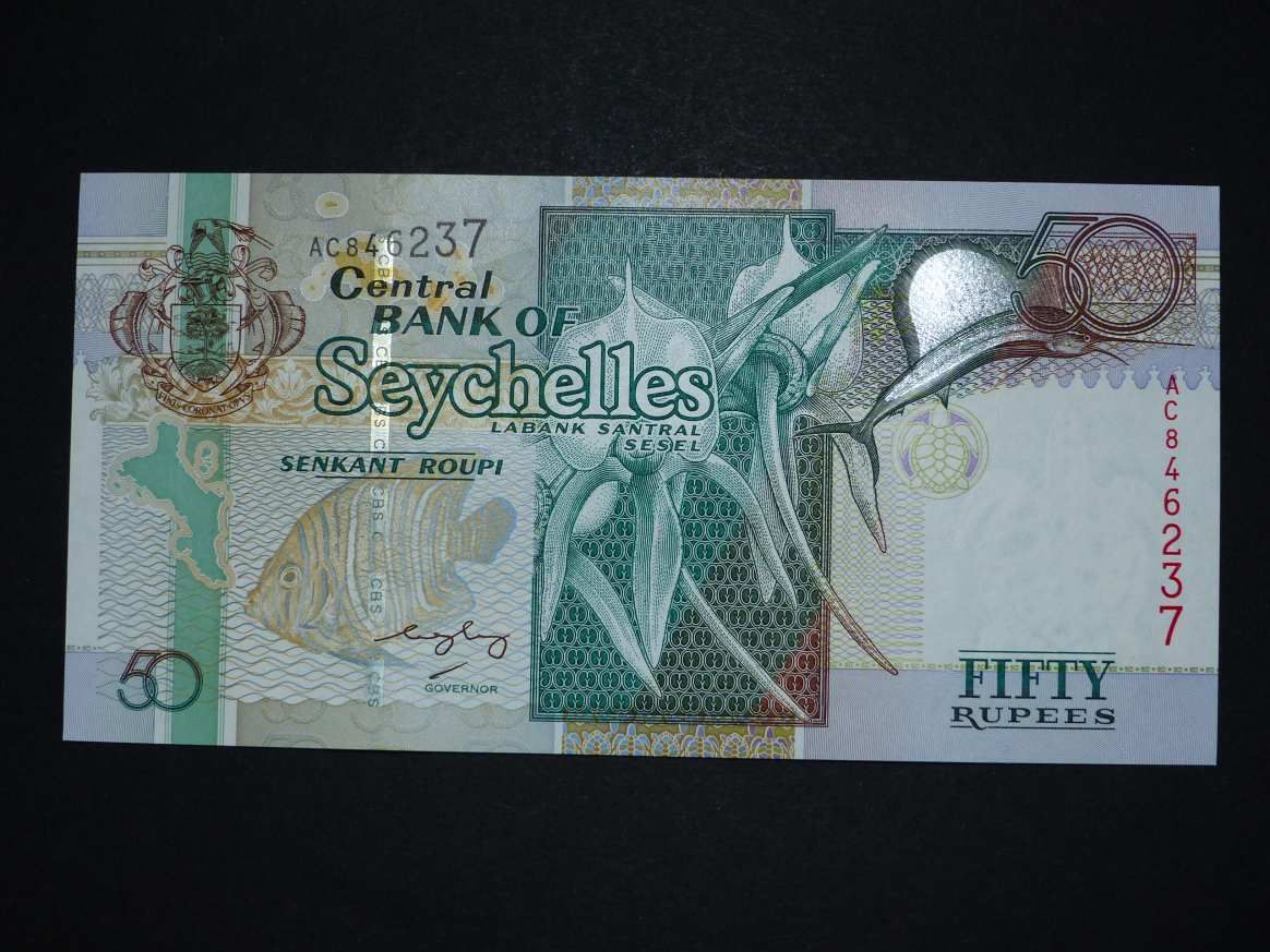 Seychelles 50 rúpia P39A 2005 UNC