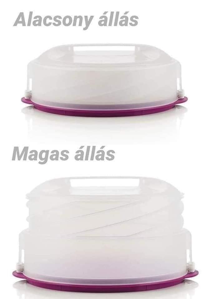 Tupperware Emeletes Tortatartó