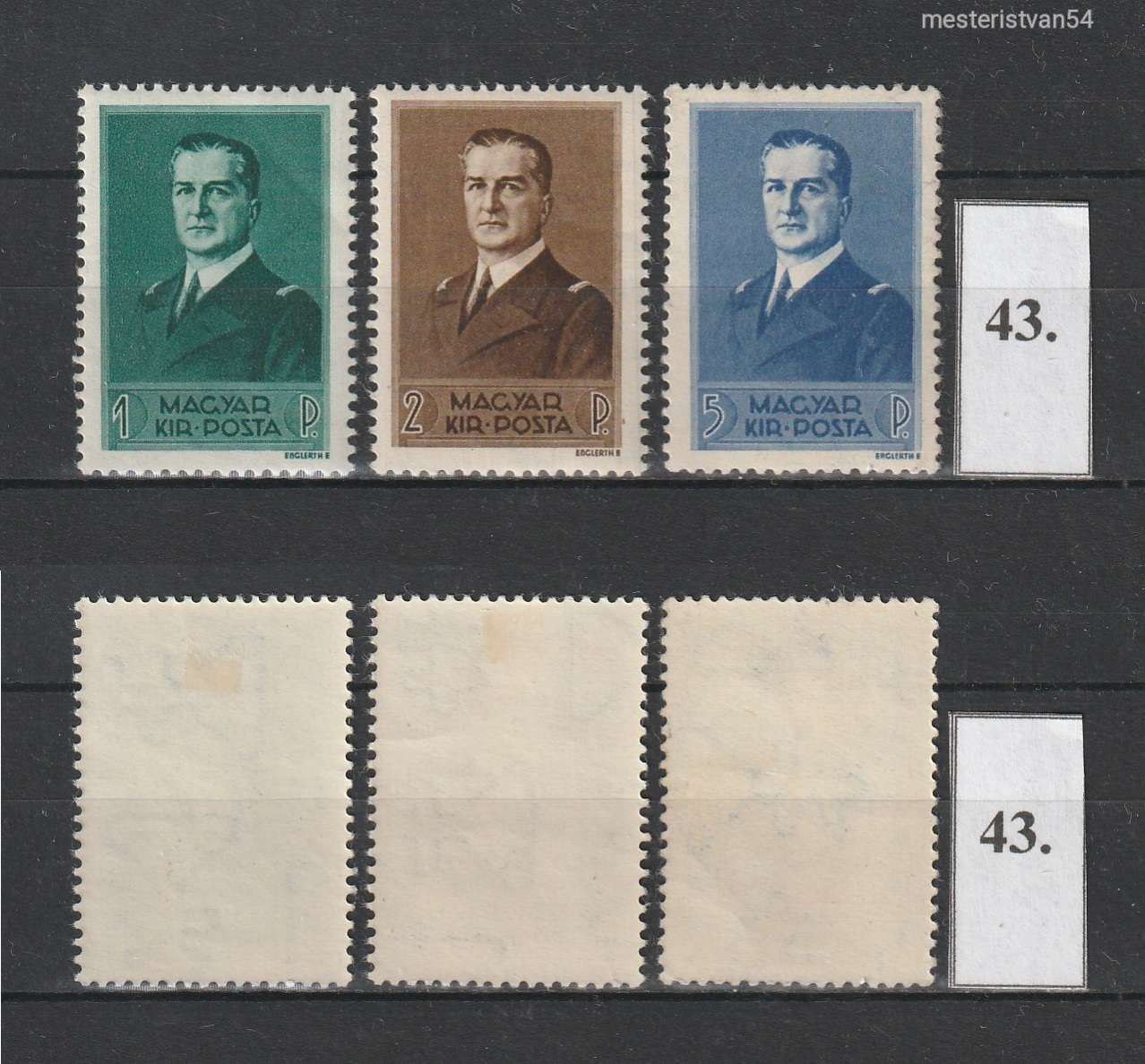 1938 Kormányzói arcképsor-I* N-43