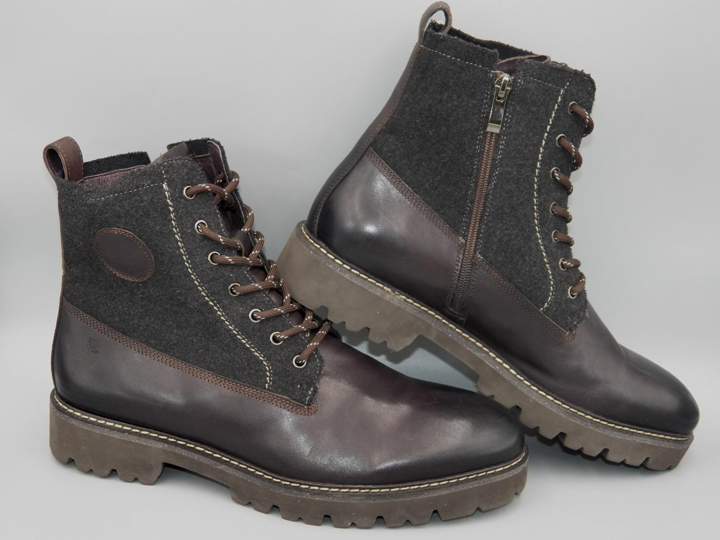 NAVYBOOT újszerű bőr bakancs, bélelt, 44 -es