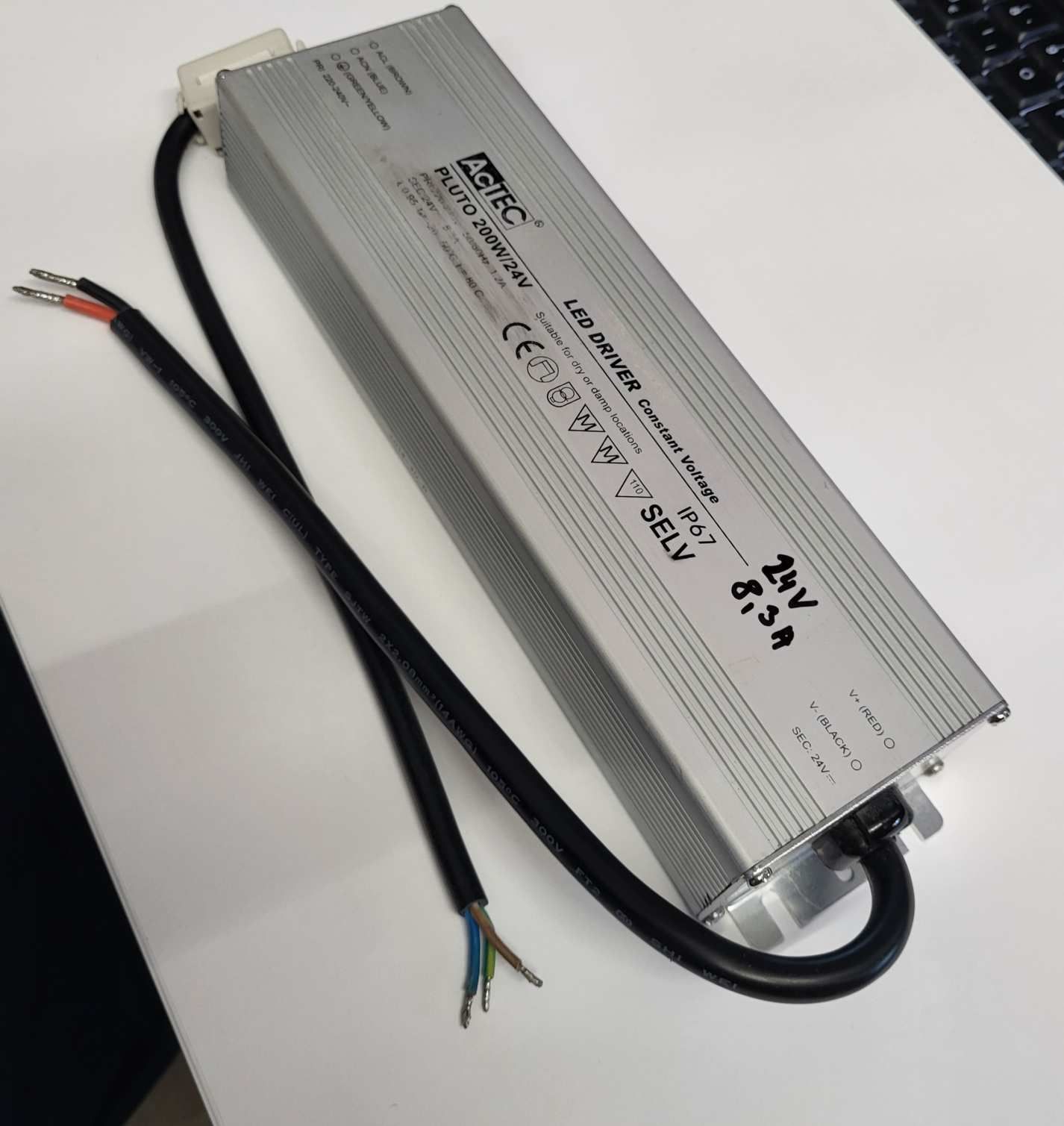 Tápegység LED DRIVER, ACTEC PLUTO 200W  (DC24V  8,3A)