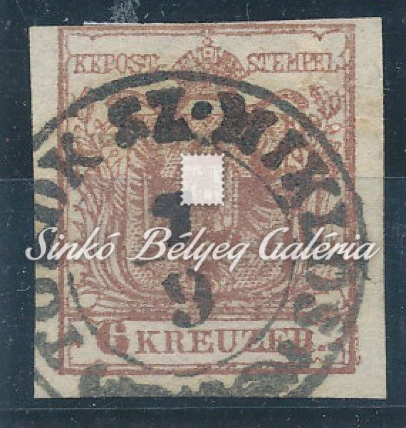 1850. Könyvnyomat 6kr, TÖRÖK SZ.MIKLÓS