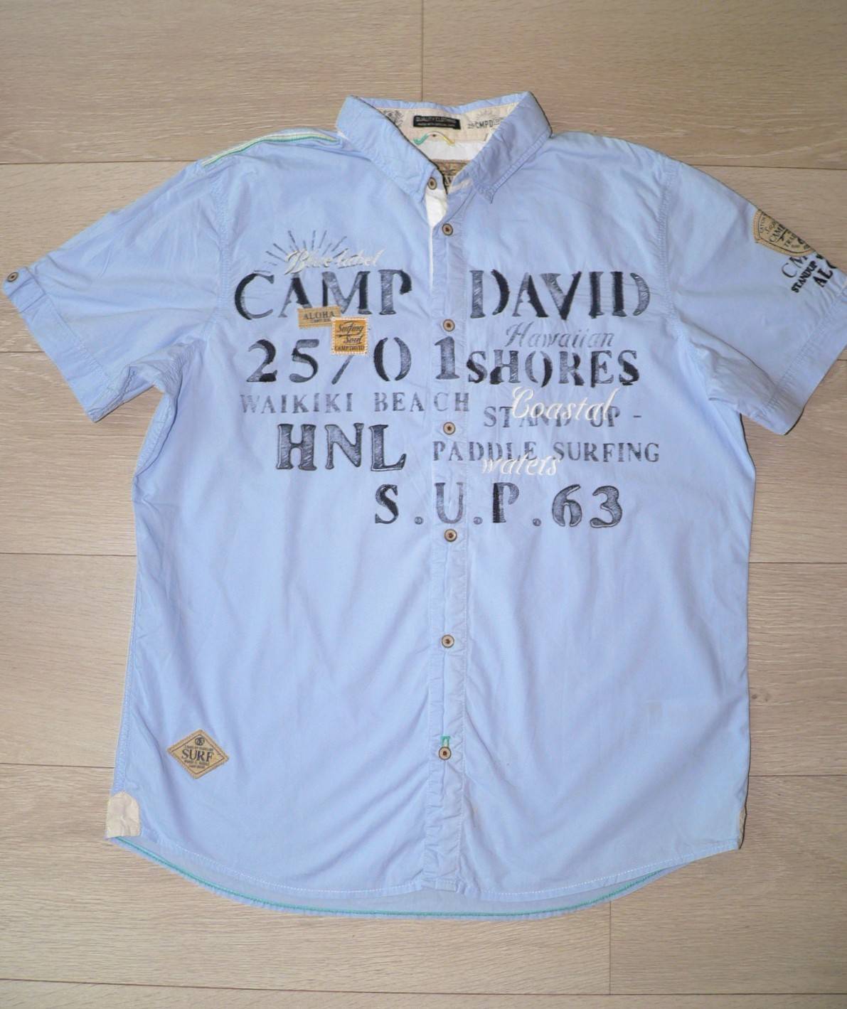 Camp David rövid ujjú ing (M)