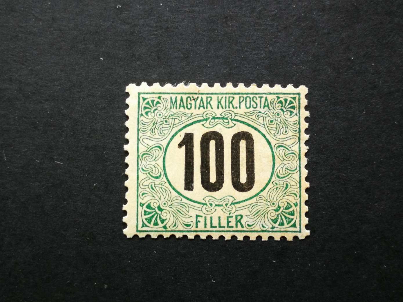 Magyarország 1905 Zöldportó A, 100 F, falcos, kat. ár 8000 Ft H