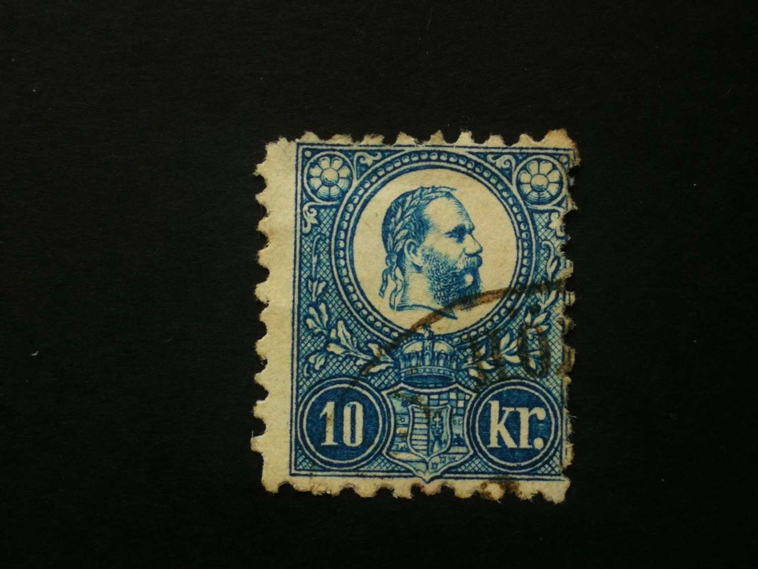 Magyarország 1871 Réznyomat 10 Kr. elfogazva L