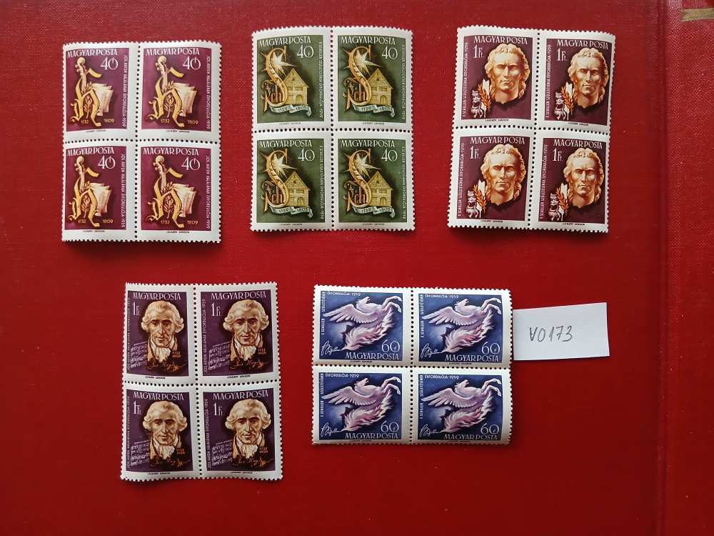 V0173 Magyar bélyeg 1959 1682-1867  postatiszta hiányzik 60 fillér 