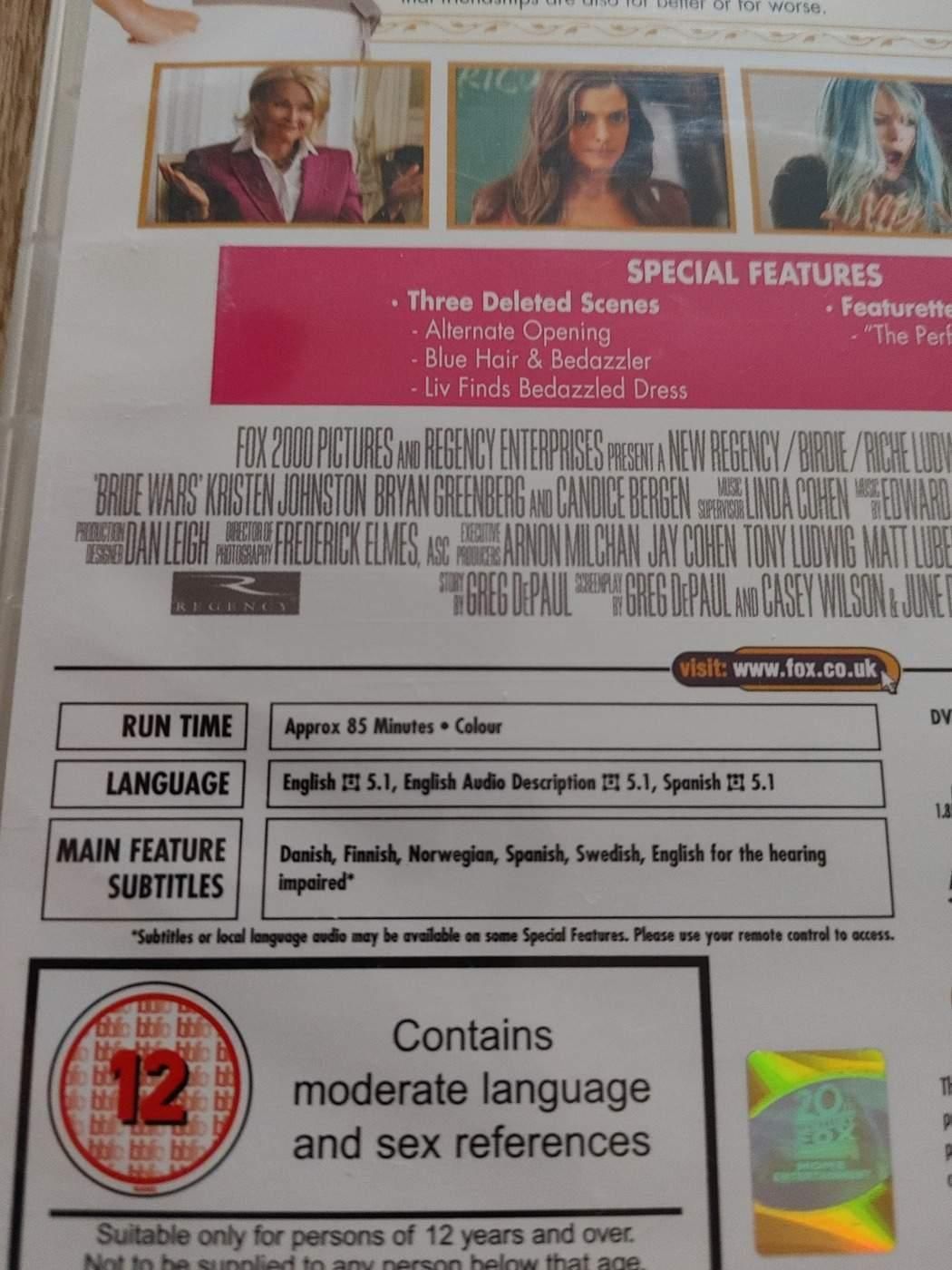 Bride Warsh    angol  nyelvű   DVD