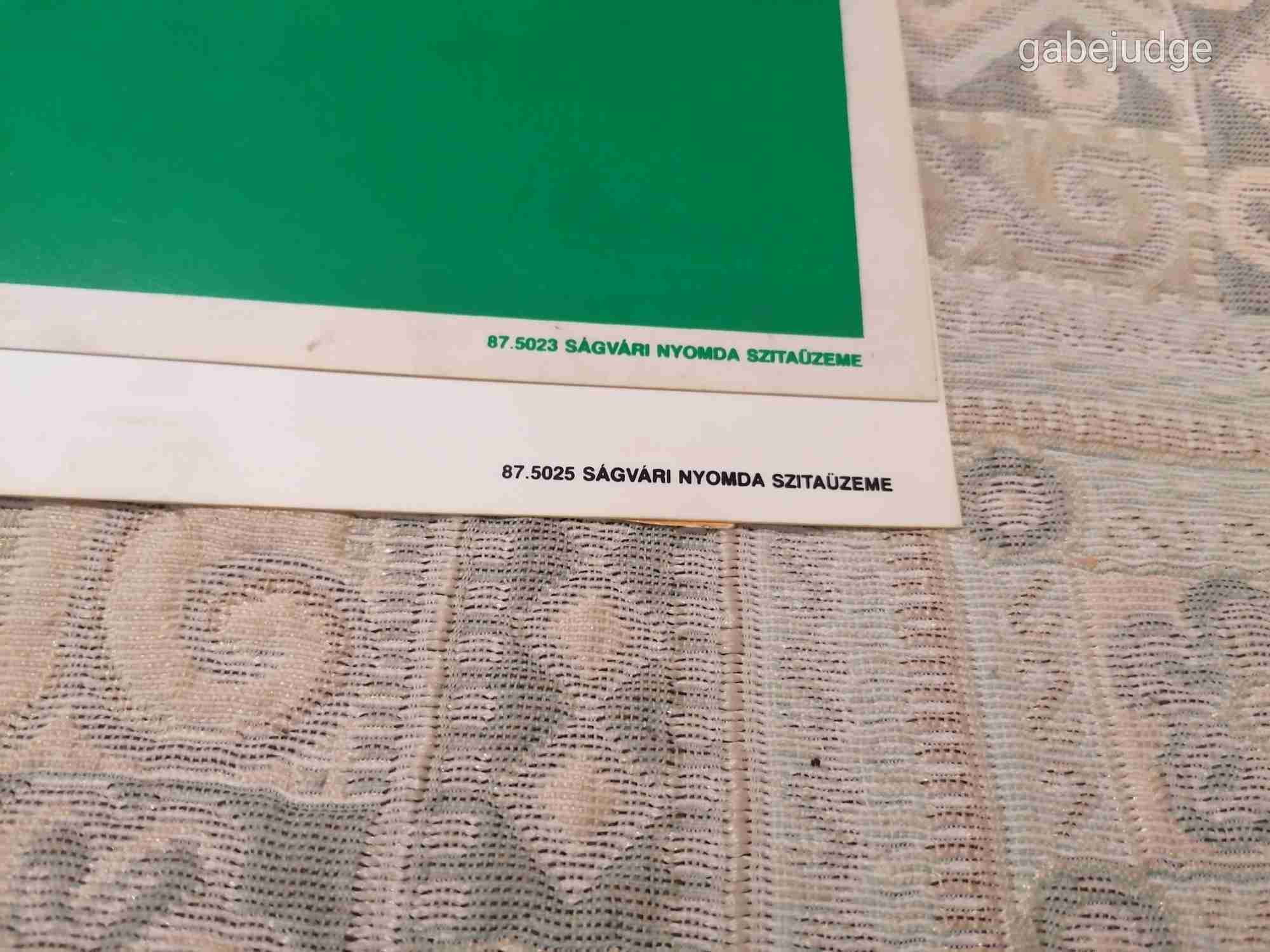 RETRO TÁBLA 2DB-SÁGVÁRI NYOMDA-MŰANYAG-