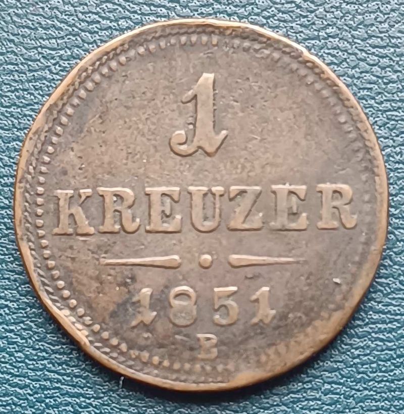 1 krajcár 1851 B