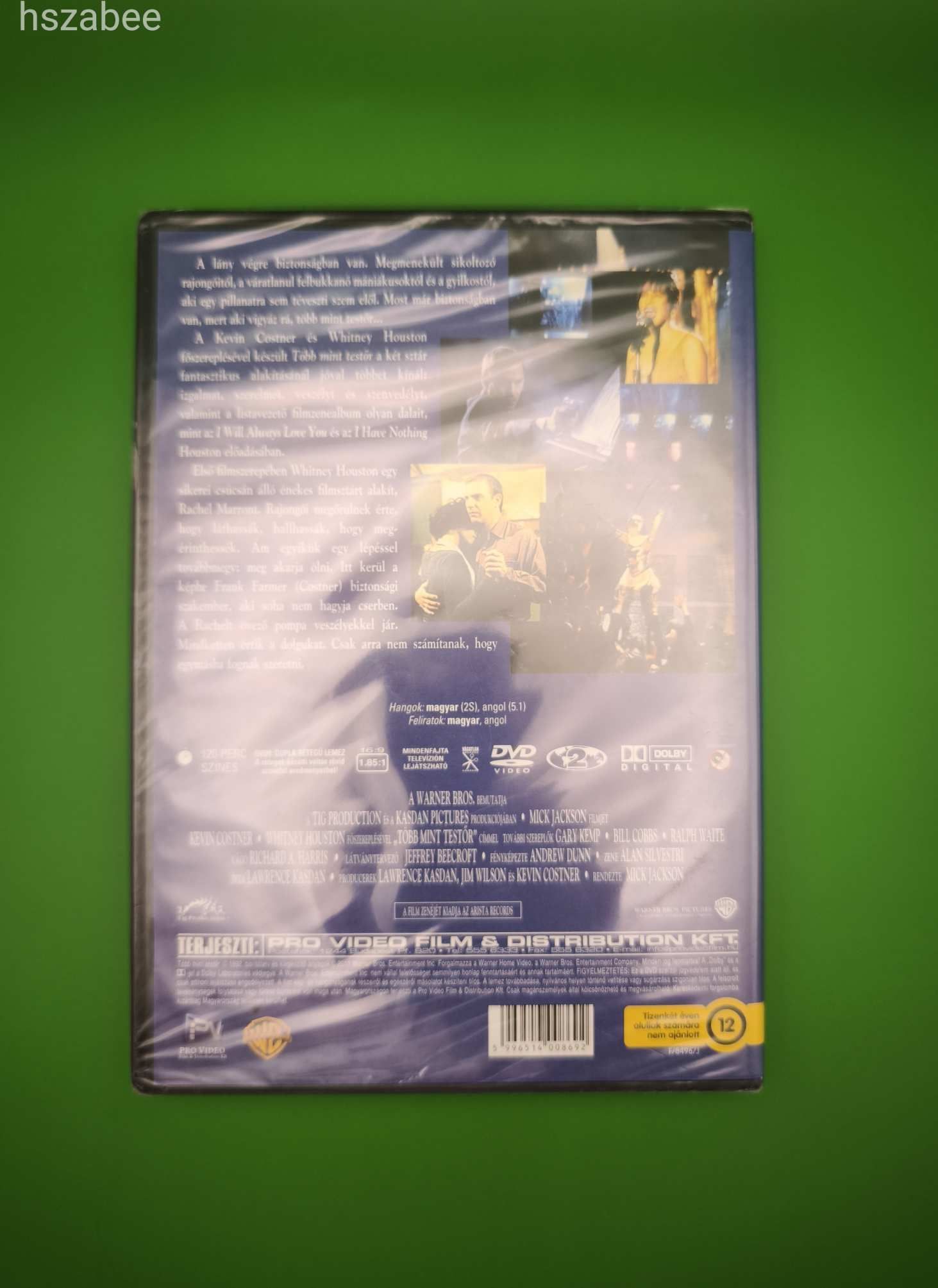 Több mint testőr ritka DVD ÚJ!