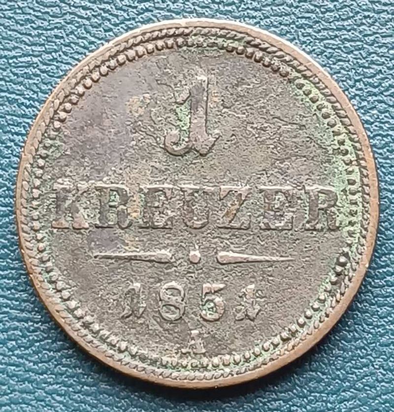 1 KRAJCÁR 1851 A