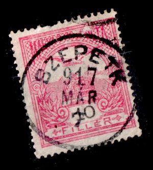 1913 turul SZEPETK bélyegzés Pókaszepetk Zala Gudlin E3.20 / 40 pont (a72)