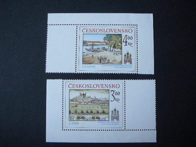 Csehszlovák postatiszta bélyegsor