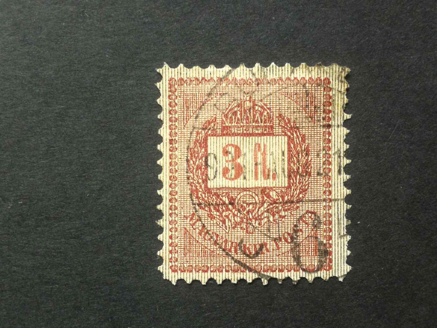 Magyarország 1888 Feketeszámú krajcáros, 3 Ft. Buda(pest) A