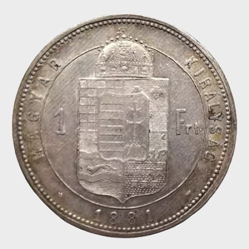 1 Forint 1881 K-B.
