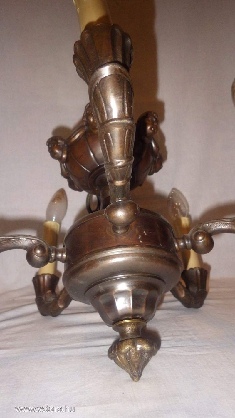 5 karos bronz csillár fejekkel