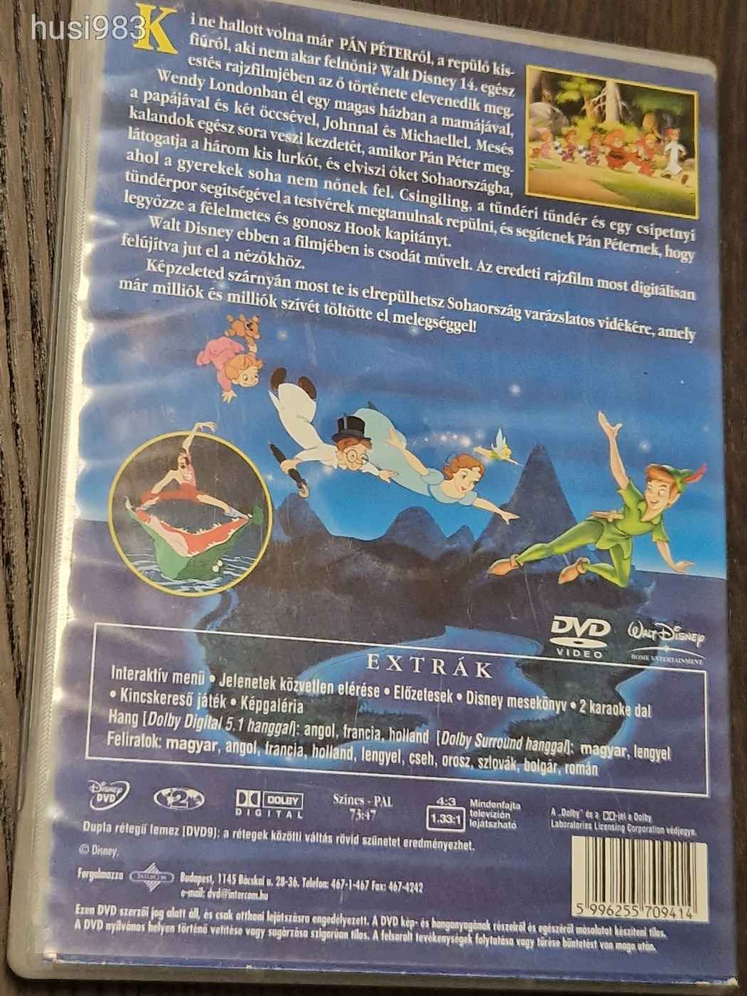 Pán Péter Intercom kiadás dvd mese