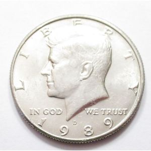 USA, half dollar 1989 D aUNC+