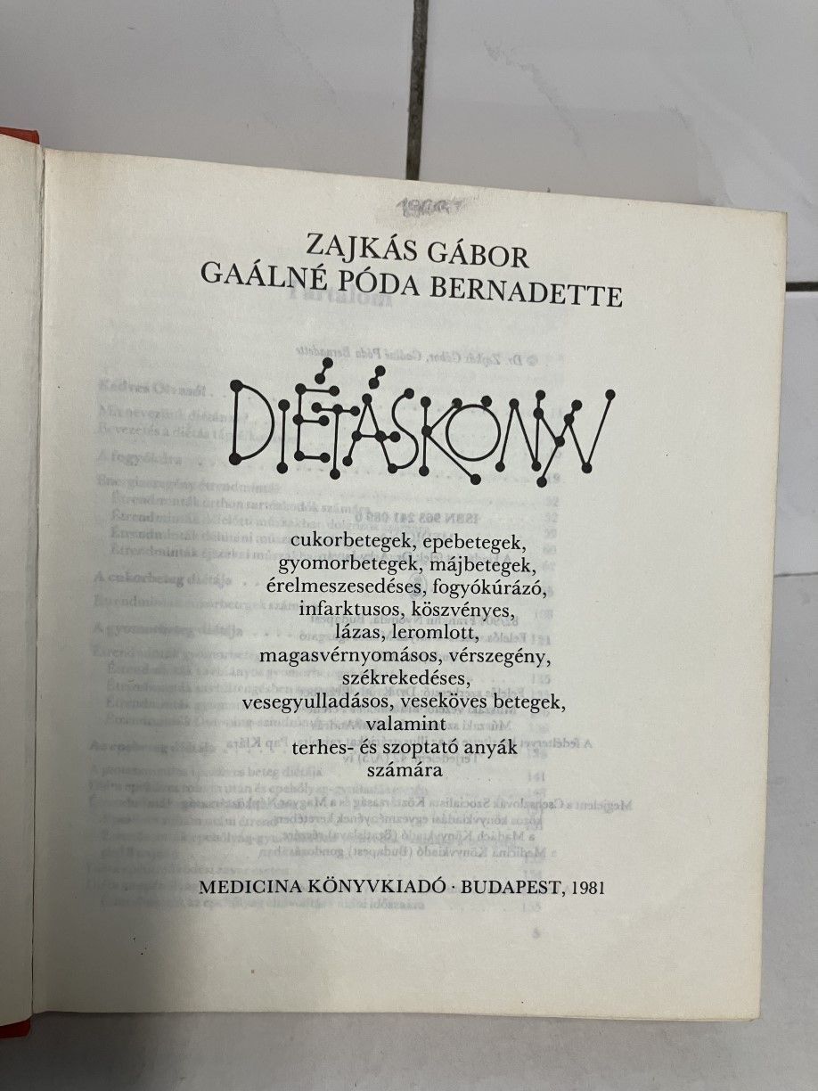 Diétáskönyv 1981