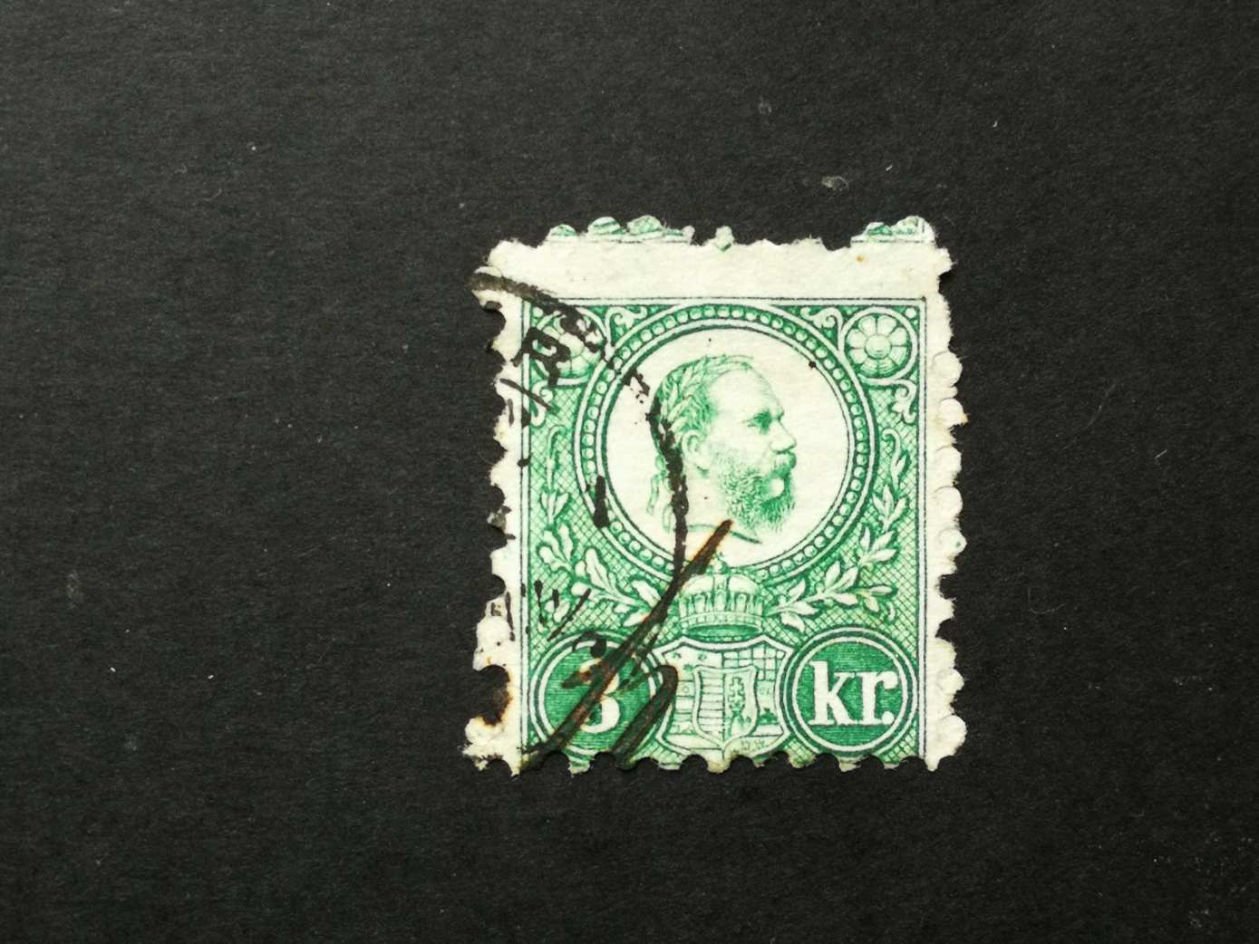 Magyarország 1871 Réznyomat 3 kr.  elfogazva  A