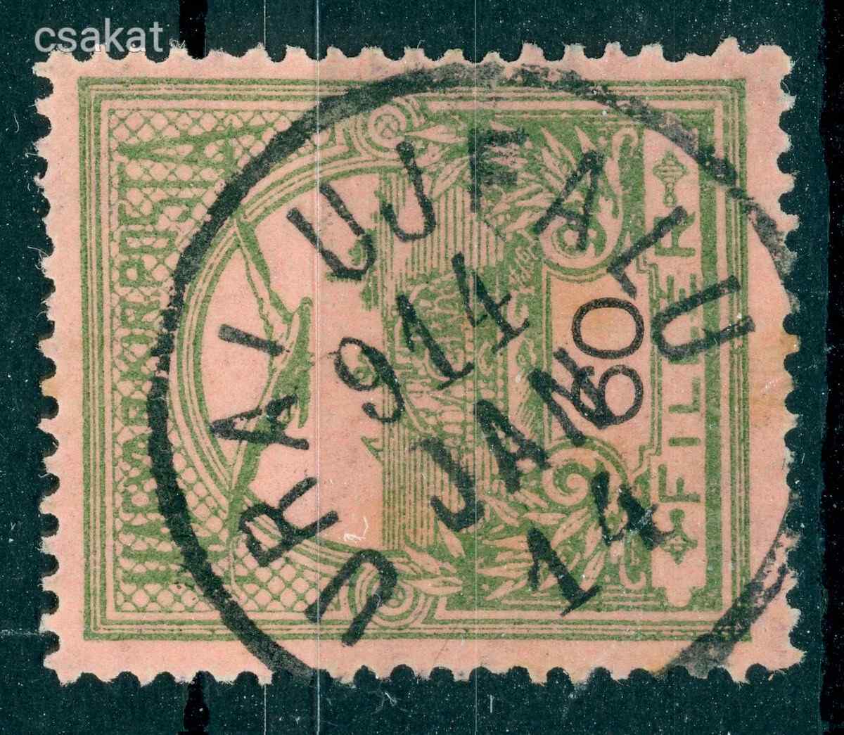 1913 turul URAI UJFALU kötőjel nélküli bélyegzés Vas Gudlin E3.20 / 40p (e03)