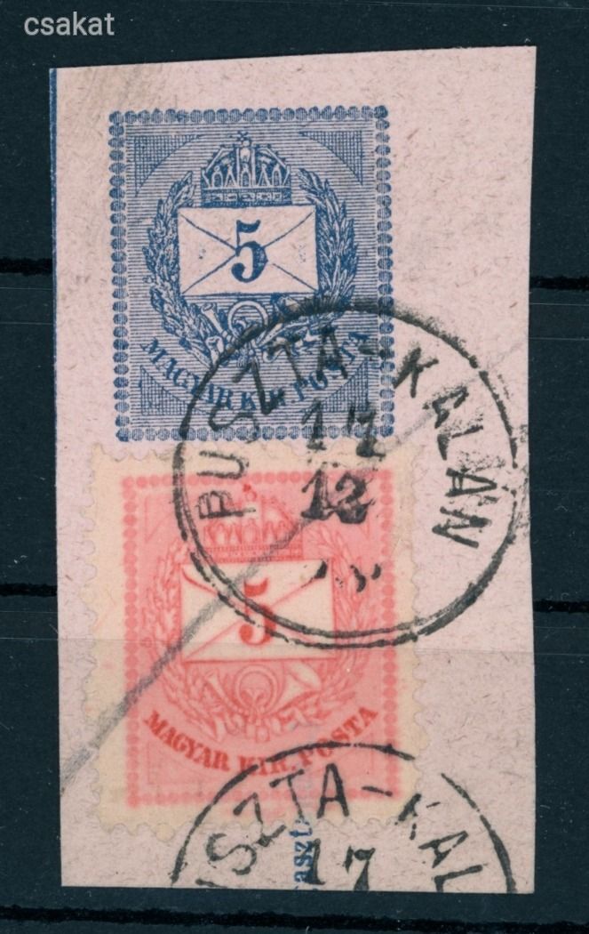 1874 krajcáros PUSZTA-KALÁN lebélyegzés Hunyad Romania Gudlin E3.15 / 100p (e34)