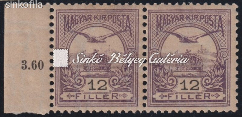 1900 Turul 12f belyegpar