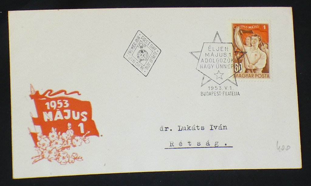 Elsőnapi boriték-  Május 1. 1953