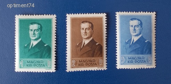 1938. Kormányzói arcképsor - Postatiszta, falmentes, szép bélyegek