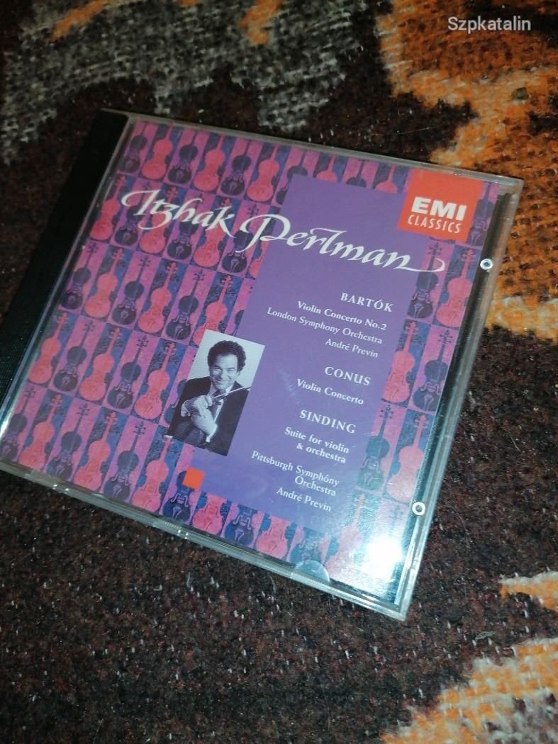 CD - Itzhak Perlman - Bartók - Conus - Sinding
