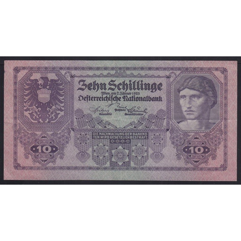 Ausztria, 10 schilling 1925 EF