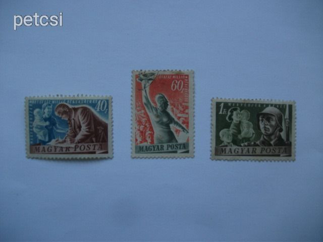 Magyar bélyeg / bélyegsor béke 1950