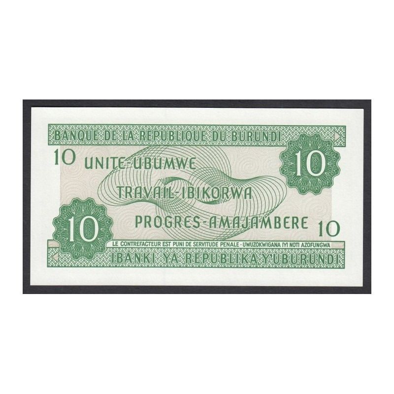Burundi, 10 francs 2007 UNC