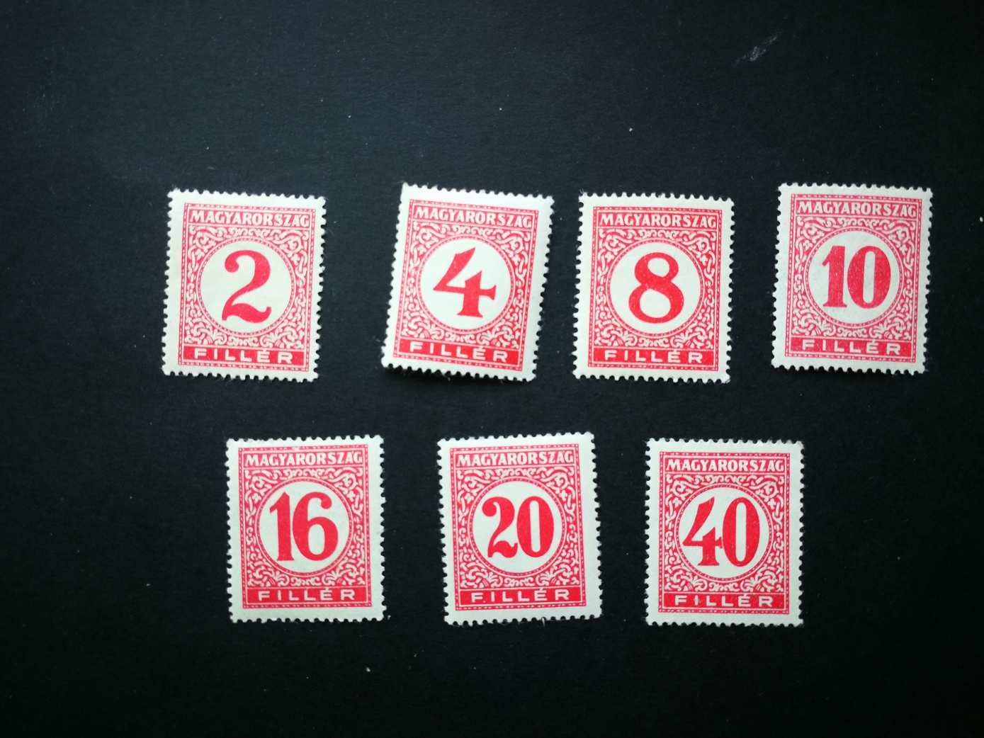 Magyarország 1929 Pengő-Filléres portó * falcos kat. ár 2000 Ft H