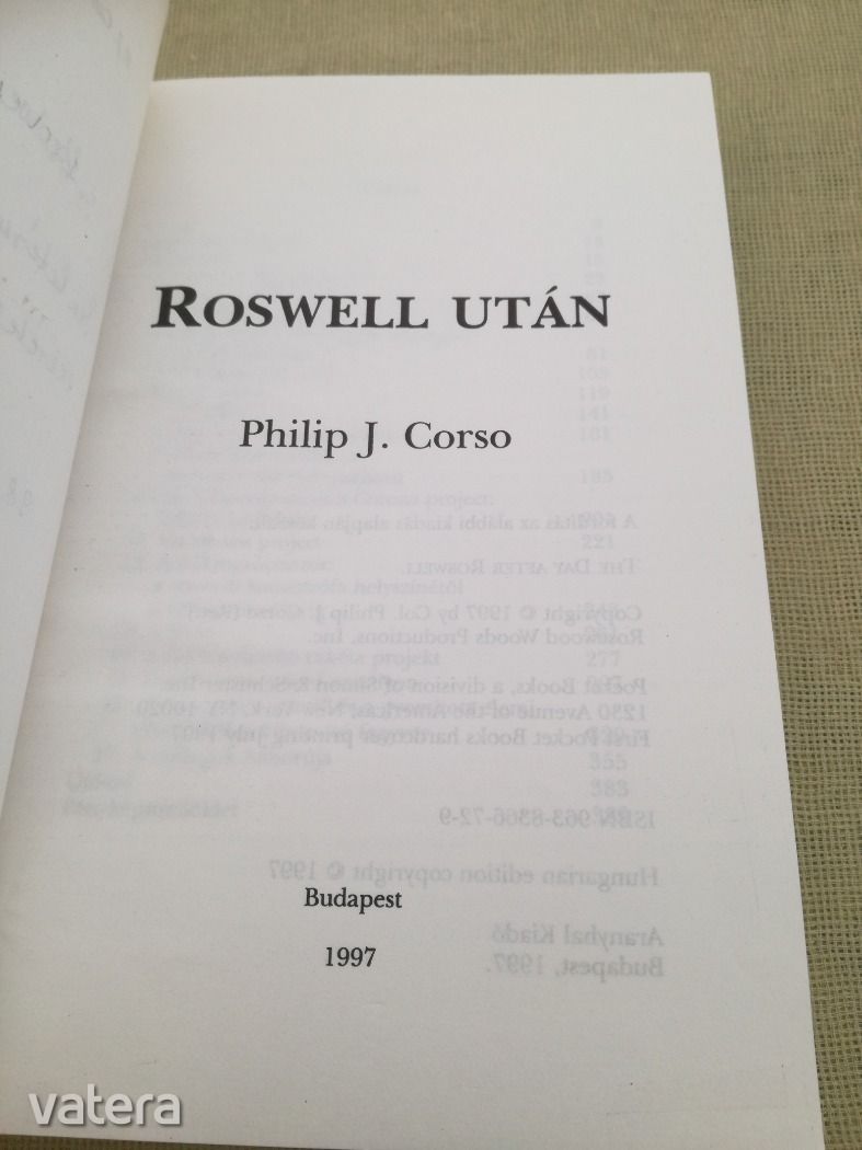 Philip J. Corso: A roswelli titok