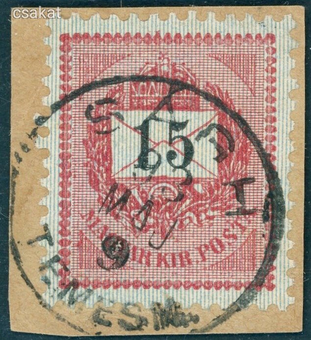 1889 feketeszamu krajcaros SAGH TEMESM belyegzes Romania Gudlin E3.70 60 pont d91