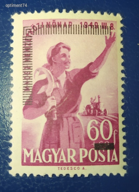 1952. MABÉOSZ ** erősen eltolódott felülnyomattal  4.  - Postatiszta, falcmentes, szép bélyeg