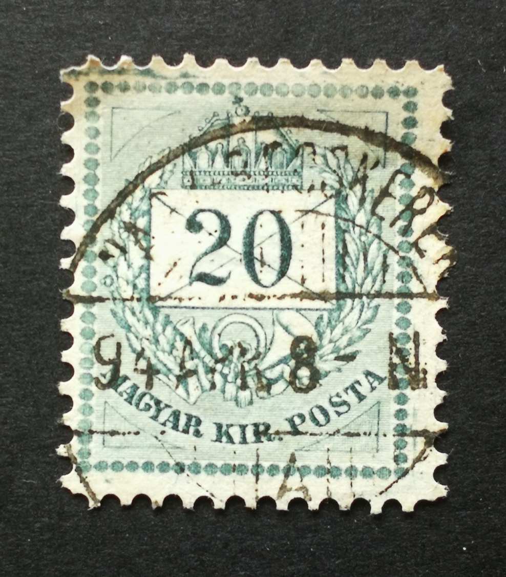Magyarország 1881 Színesszámú krajcáros 20 Kr NAGY-BECSKEREK H