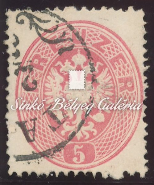 1863. Könyvnyomat dombornyomással 5kr, TAB