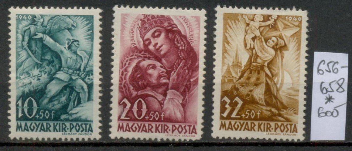 M118 - 1940 Erdélyért teljes sorozat MBK 656-658 falcos