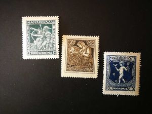 Magyarország 1924 Jótékonyság * * 500 K barna folt I