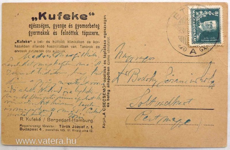 Kufeke tápszer reklám, csecsemő.