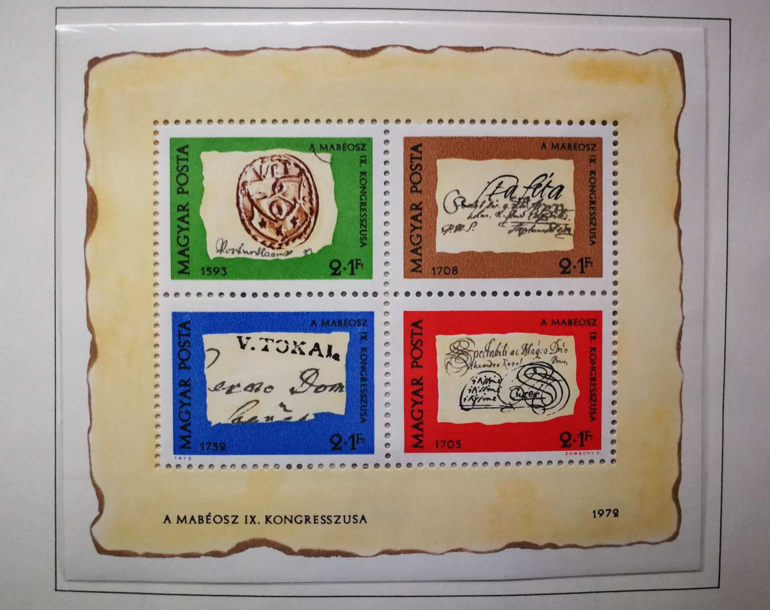 Magyarország 1972 Bélyegnap blokk L