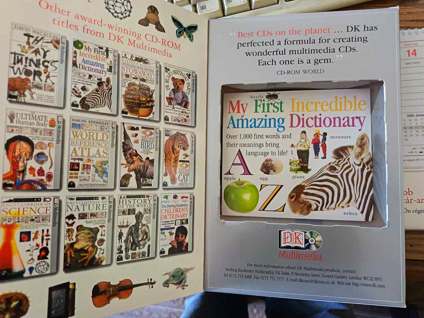 My first incredible Amazing Dictionary ---Multimédia CD
