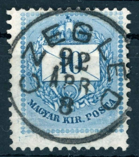 1881 krajcáros luxus CZEGLÉD bélyegzés Gudlin 10p (e46)