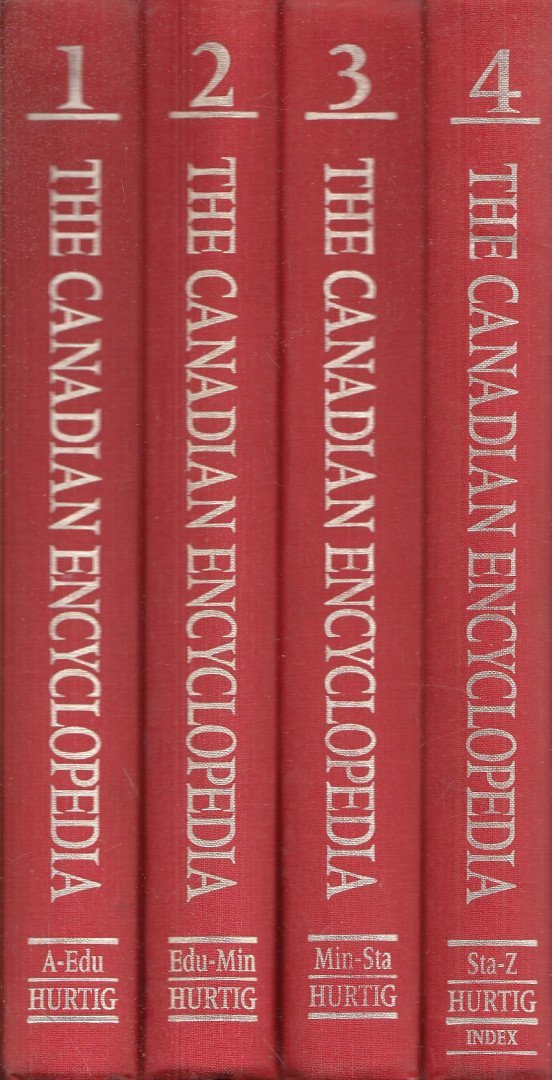 The Canadian Encyclopedia I-IV.