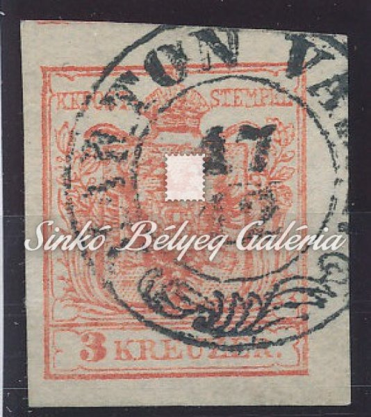 1850. Könyvnyomat 3kr, MARTONVÁSÁR