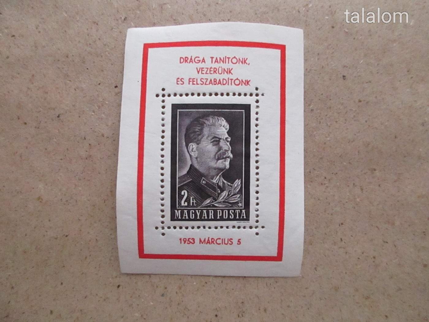 1953. Sztálin gyászblokk**
